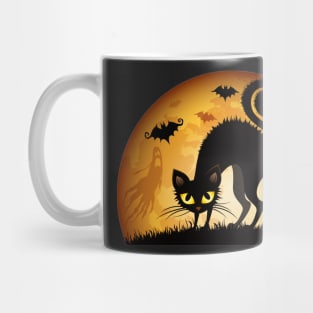 Halloween Black Cat Mug